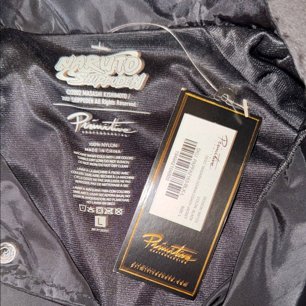 Primitive Anime Graphic Black Windbreaker Naruto shippuden large new tags - Picture 6 of 9